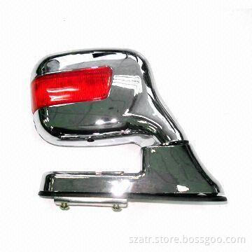 Chromed Surface Car mirror with Amber LED Lamp